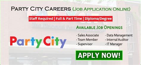 party ciuty|party city careers.